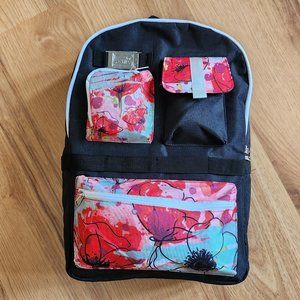 Black and floral backpack - Stampin' Up